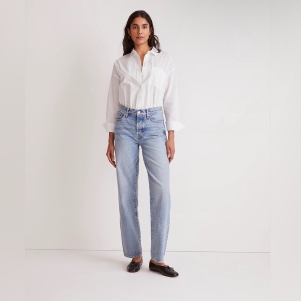 Madewell low-slung straight: Classic Women's Blue Jeans